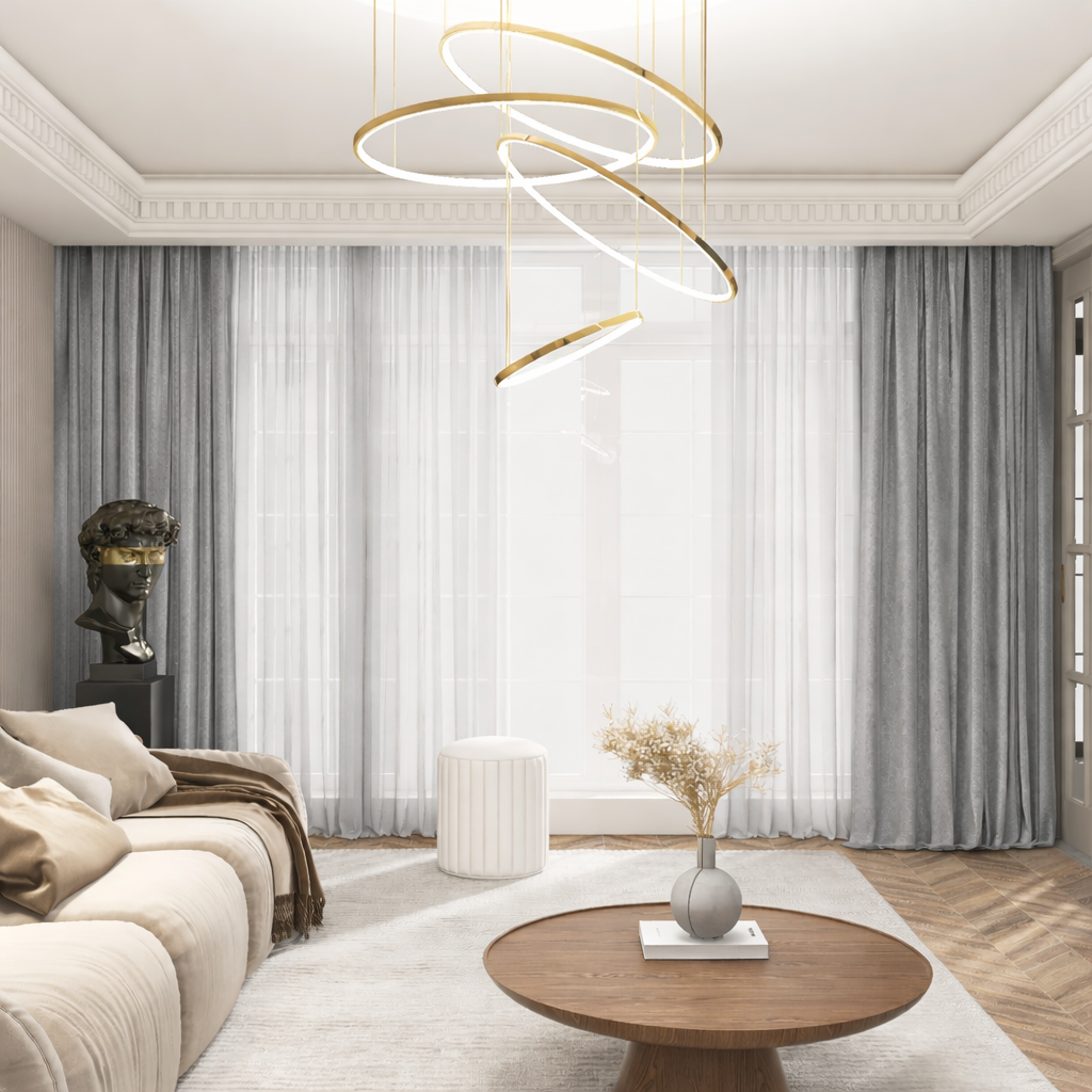 Draperie catifea simpla GRI - V5