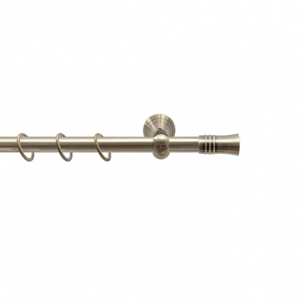 Galerie metalica simpla 19mm, bronz antic, 200 cm