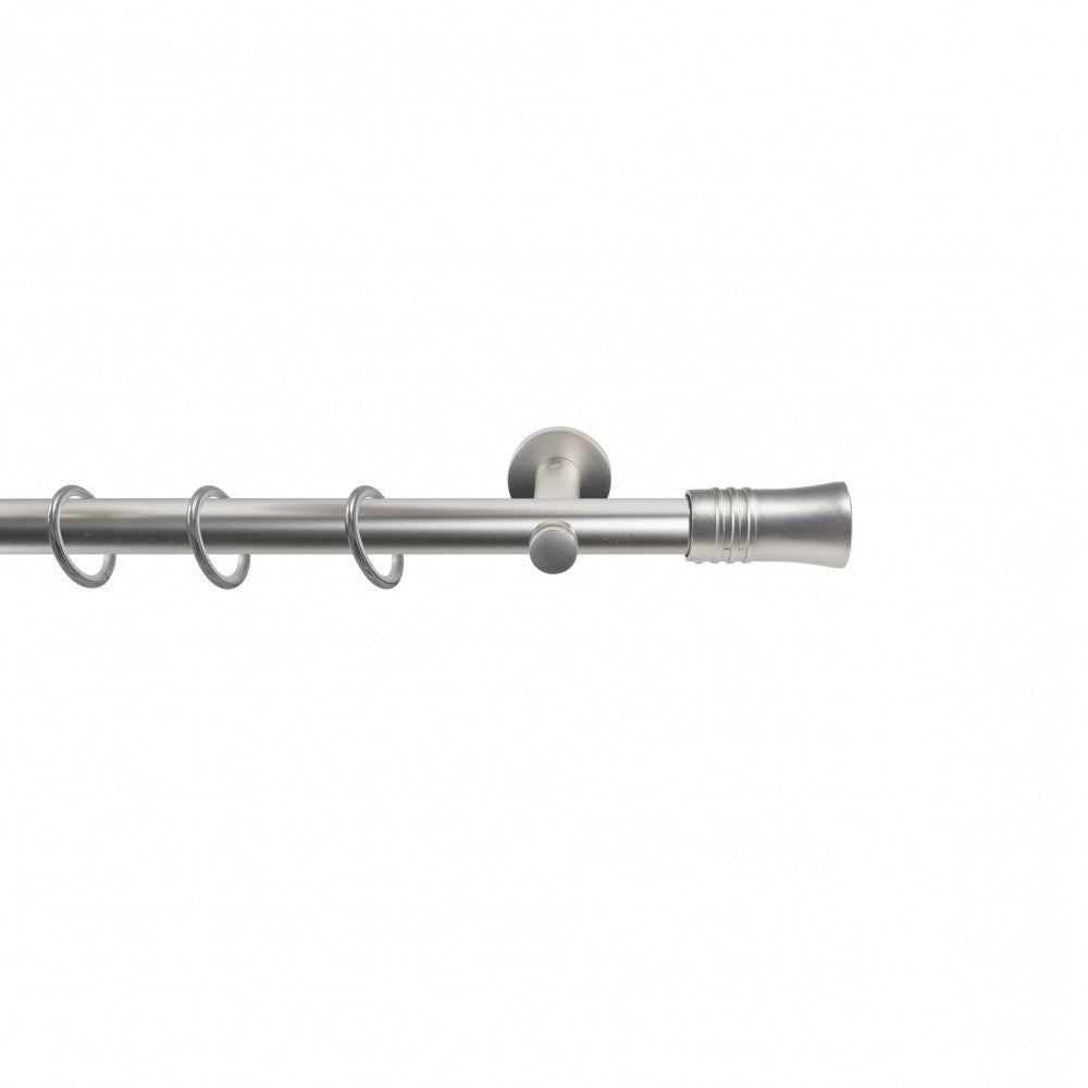 Galerie metalică, Ø 19mm, 100 cm, simplă nichel-satinat 160cm