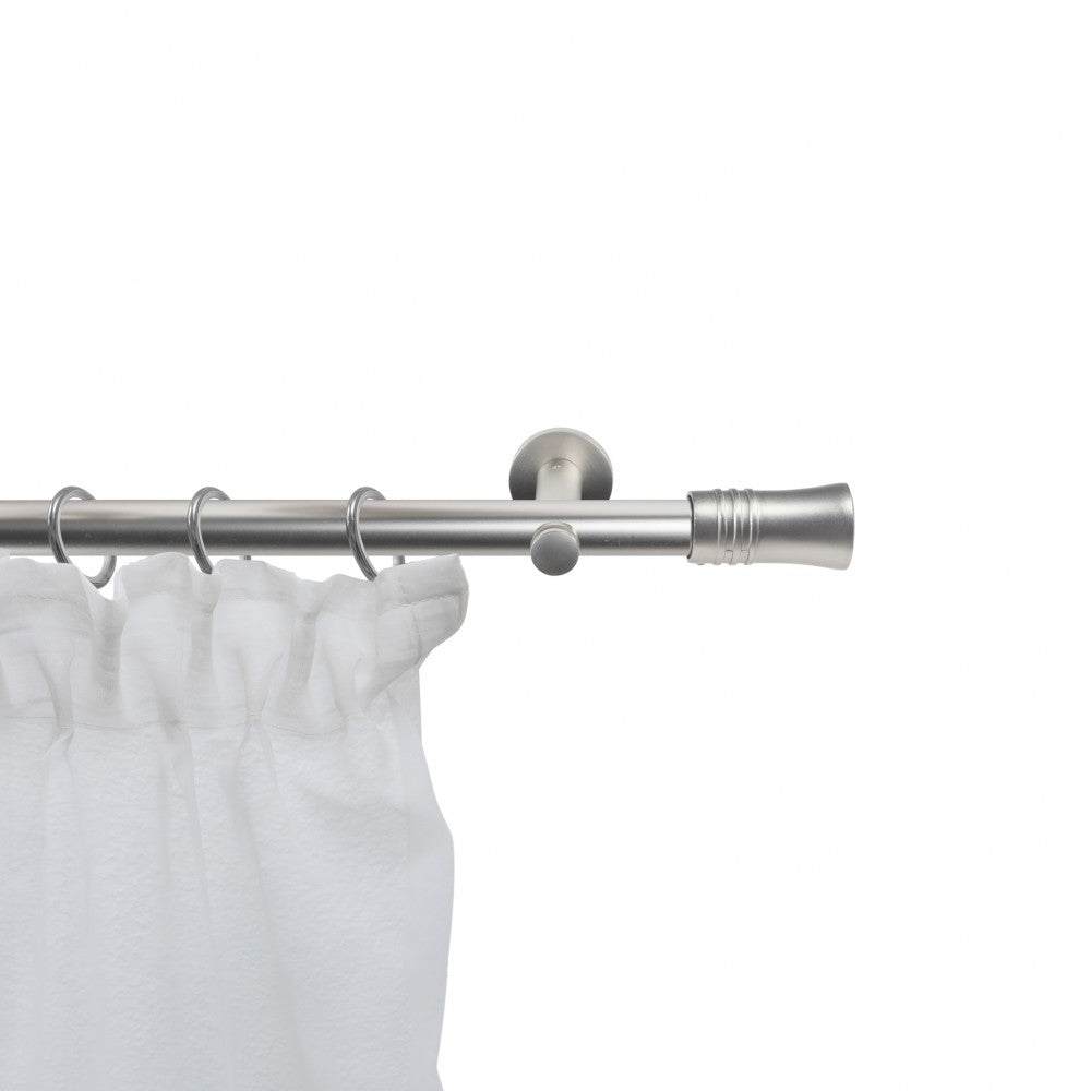 Galerie metalică, Ø 19mm, 100 cm, simplă nichel-satinat 240cm