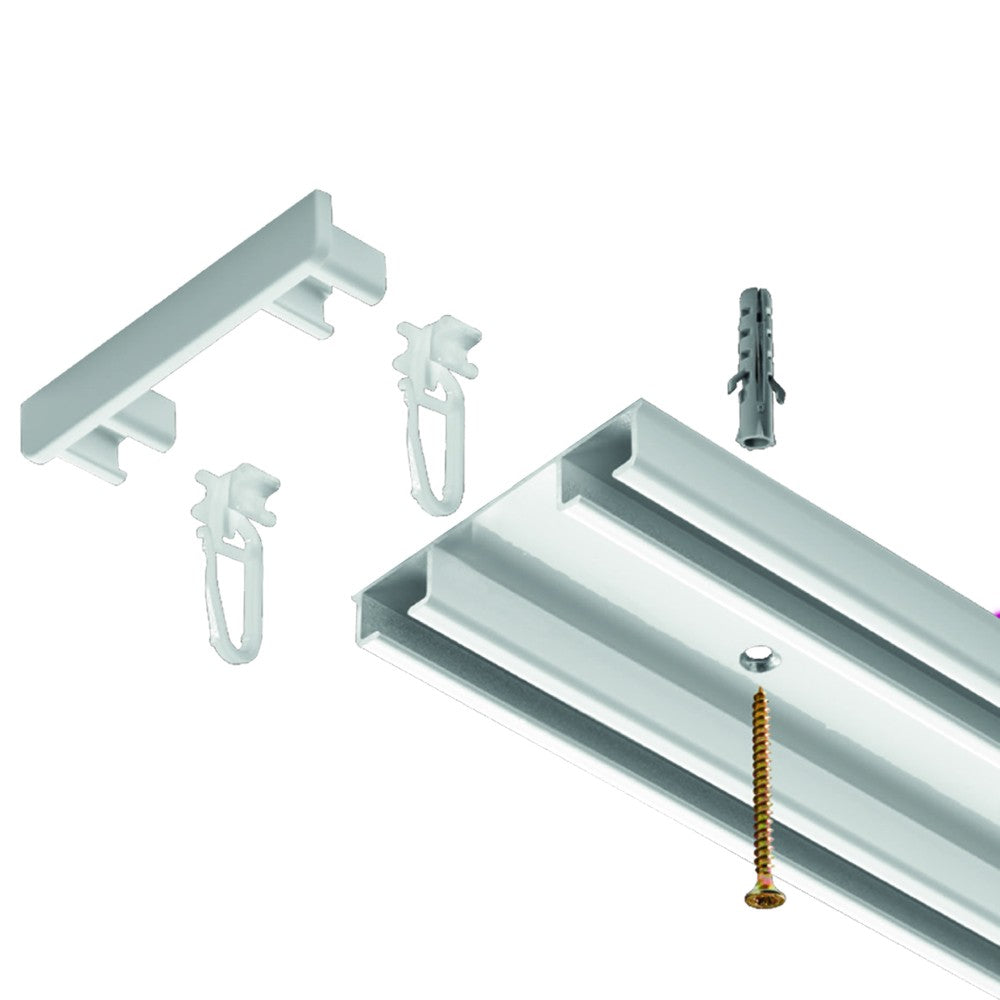 SINA ALUMINIU LM ALB 2 CANALE, 300 CM