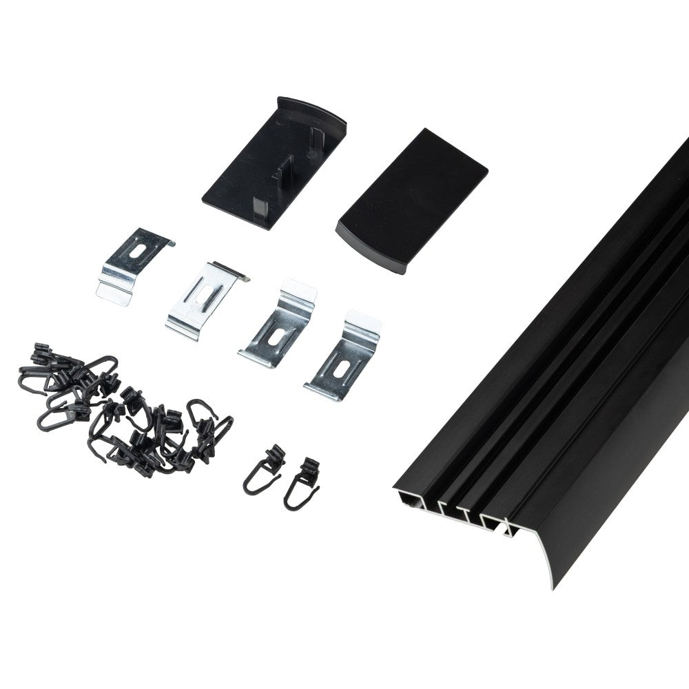 SET SINA ALUMINIU EVO-M NEGRU MAT 400CM